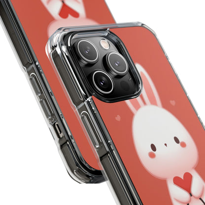 Bunny Holds Heart iPhone Case - Impact