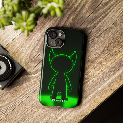 Neon Horned Glow iPhone 15 Case - Tough