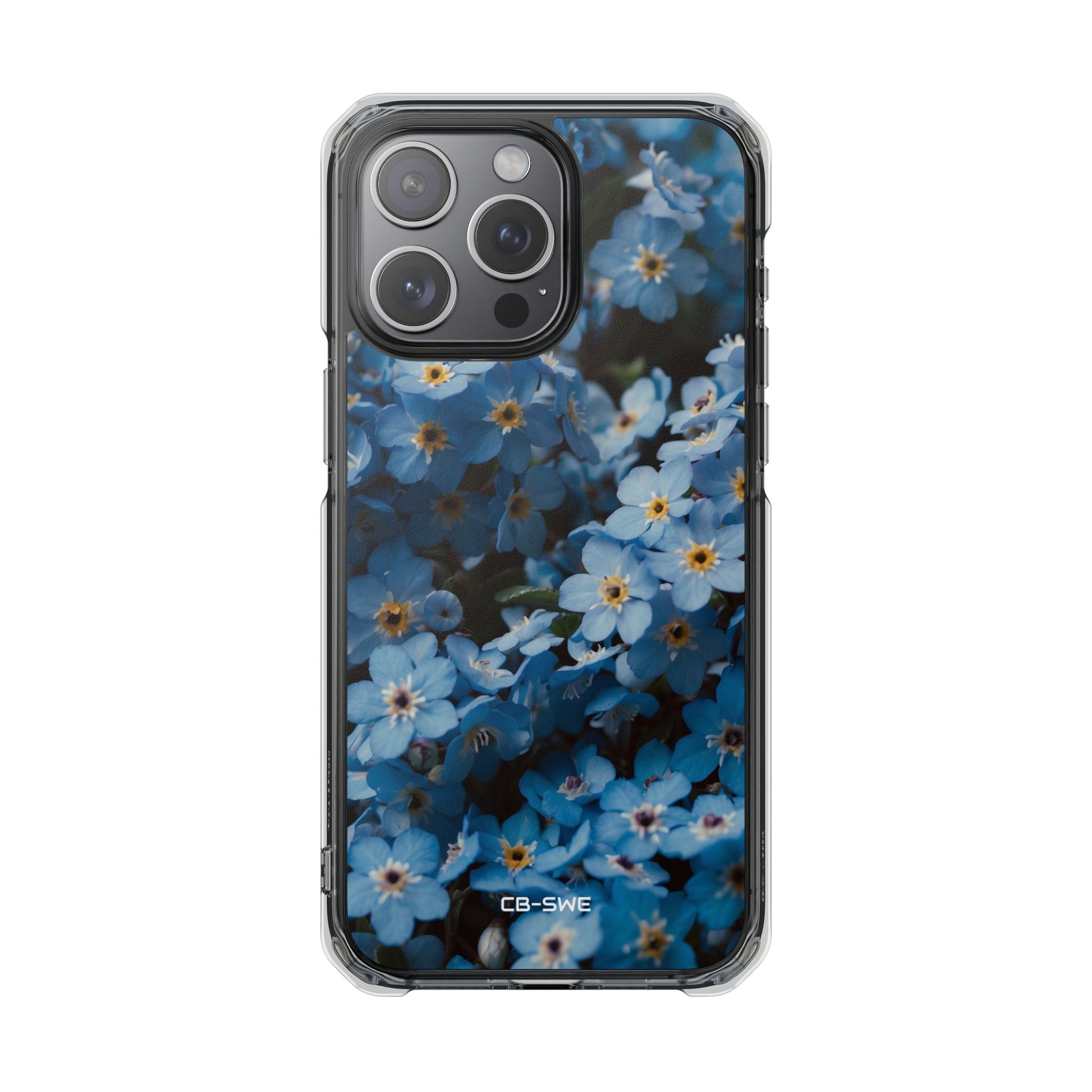 Blue Blooms Embrace iPhone Case - Impact