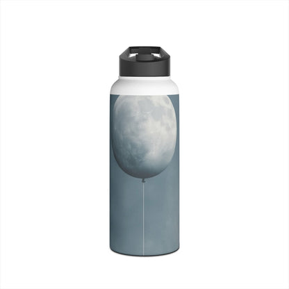 Moon Balloon Blue - Stainless Steel Water Bottle