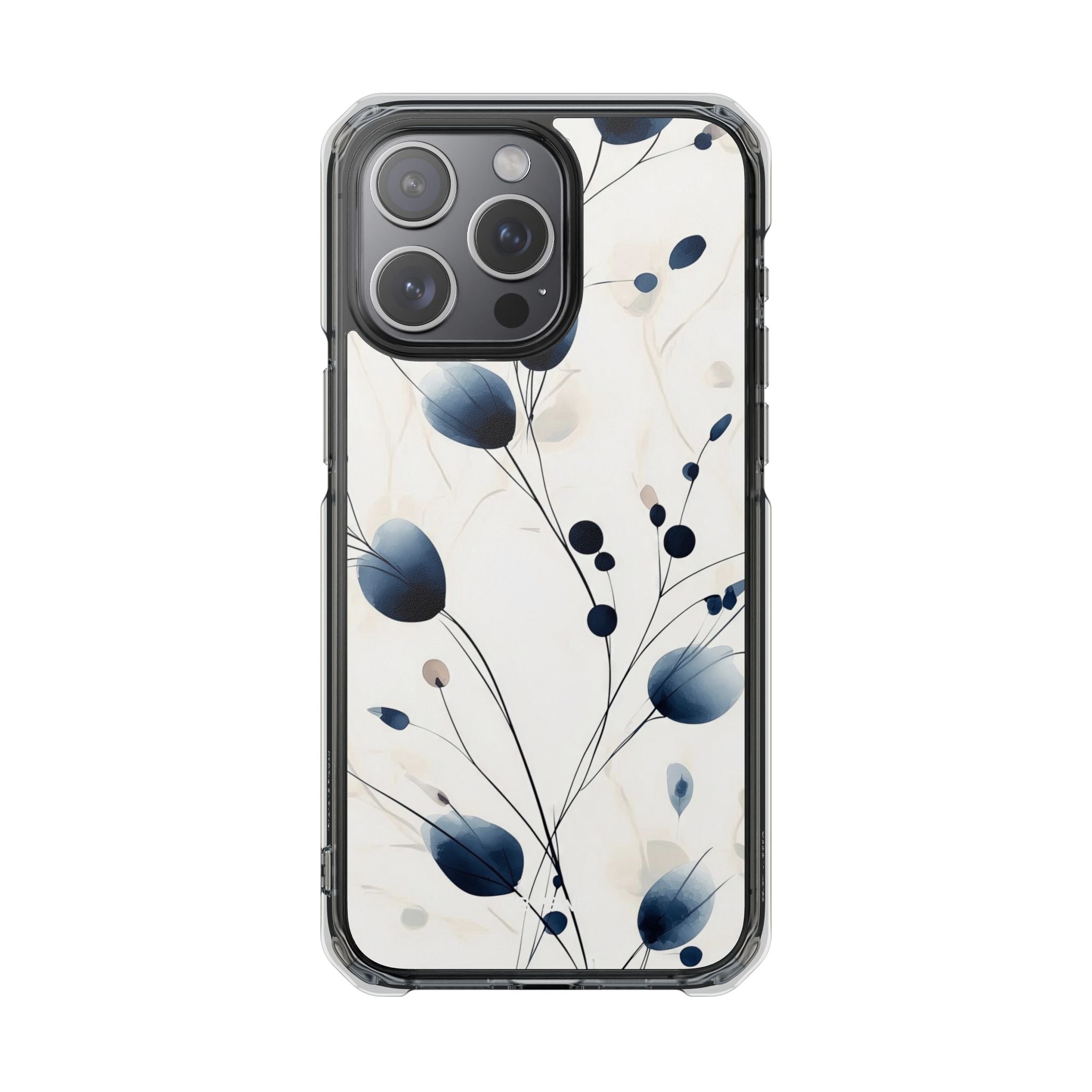 Floral Harmony Blue iPhone Case - Impact
