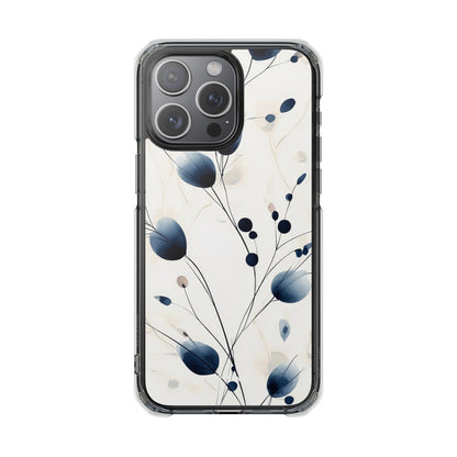 Floral Harmony Blue iPhone Case - Impact