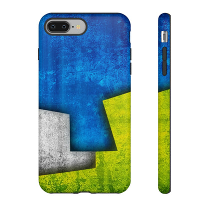 Blue Abstract Art - Protective Phone Case