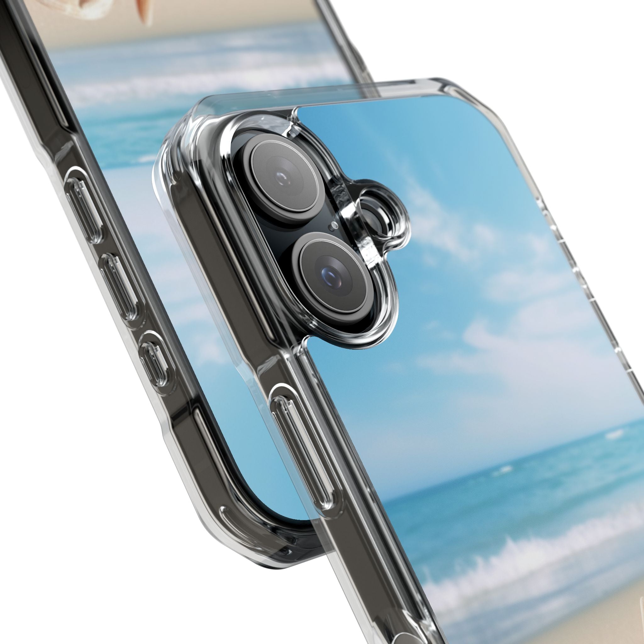 Shells Rest Beneath Waves iPhone Case - Impact