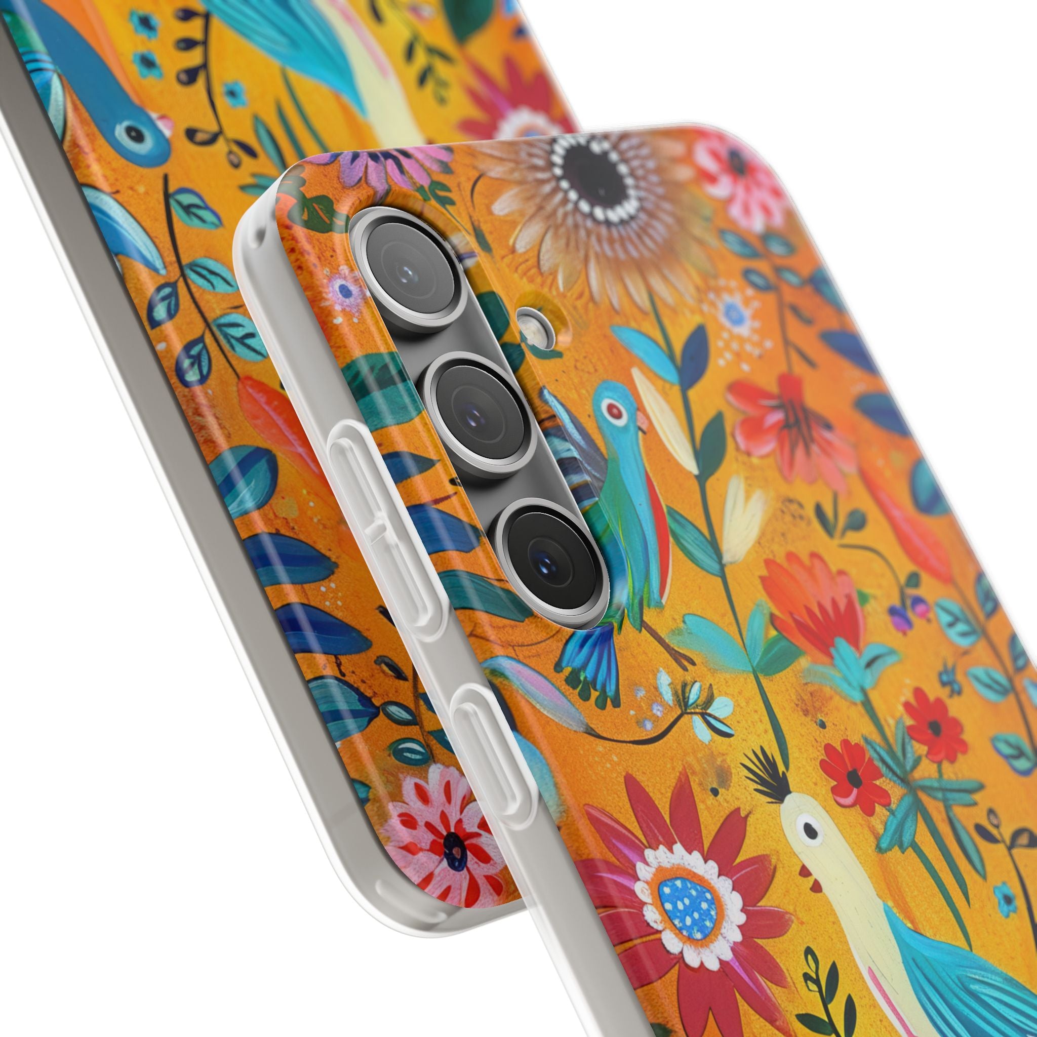 Colorful Birds Bloom Samsung S24 Plus Case - Soft