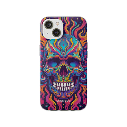 Flaming Skull iPhone 14 Case - Soft