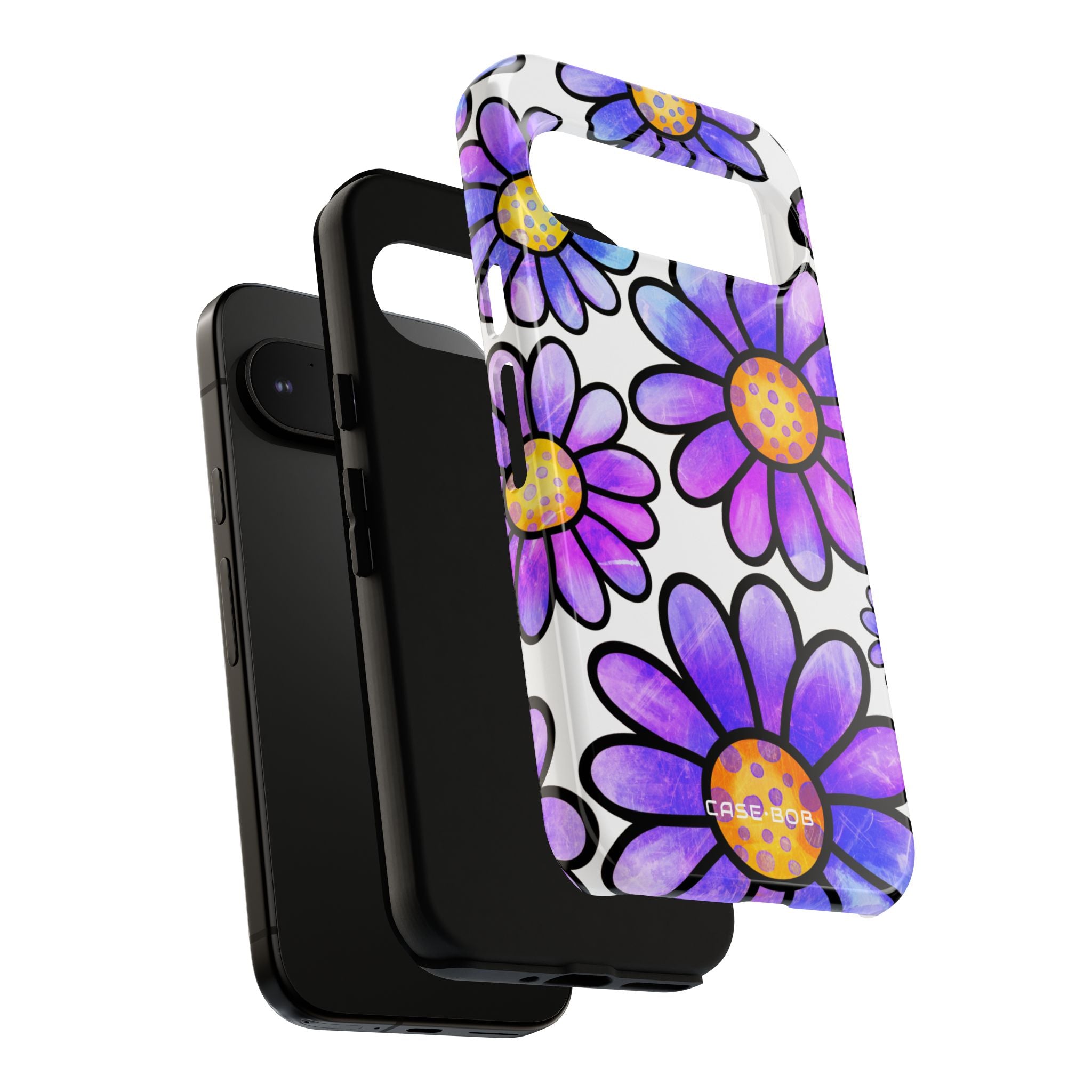 Polka Dot Blooms Google Pixel 9 Pro Case - Tough
