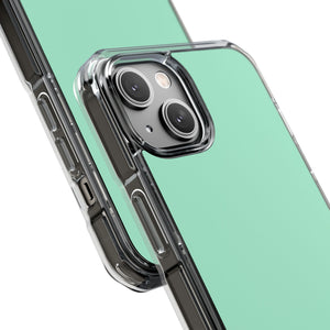 Magic Mint | Handyhülle für iPhone (Clear Impact Case - Magnetisch) 