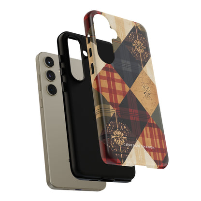 Rustic Geometric Patchwork Harmony Samsung S24 - Tough Phone Case