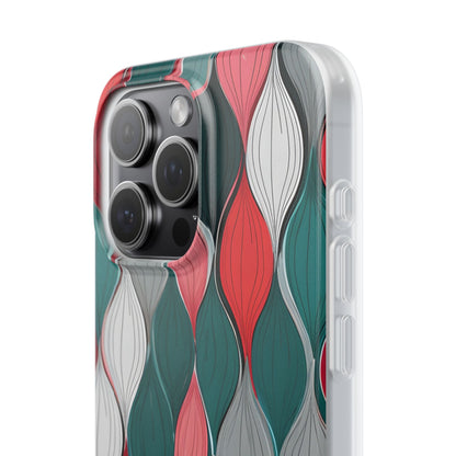 Leaf Cascade Teal iPhone 15 Pro Max Case - Soft