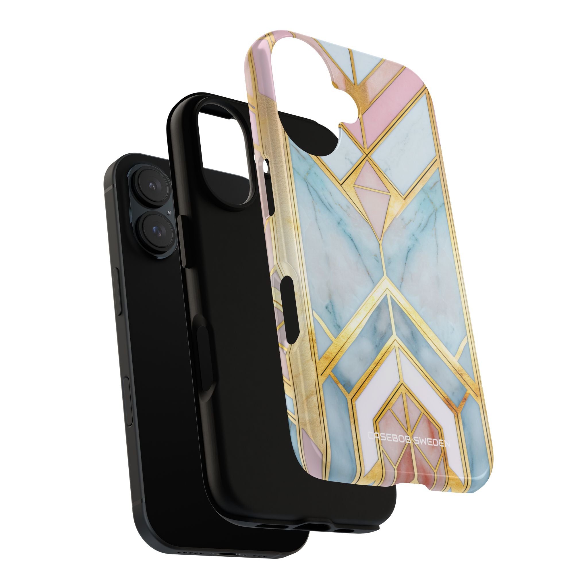 Gold Pink Art Deco - Tough iPhone 16 Phone Case