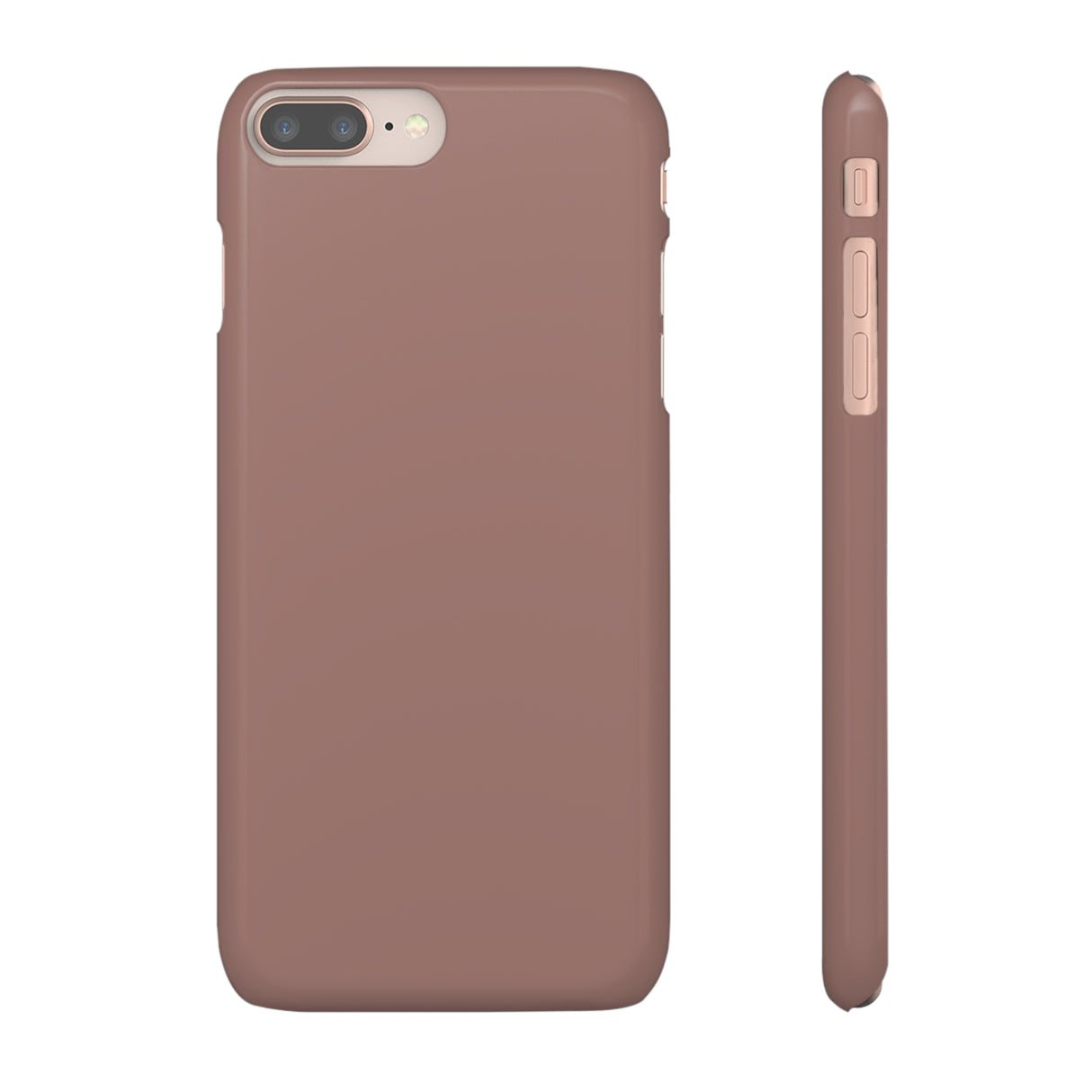 Burnished Brown iPhone Case (Slim) iPhone 8 Plus Glossy Phone Case