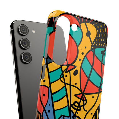 Playful Lines in Motion Samsung S23 - Slim Phone Case