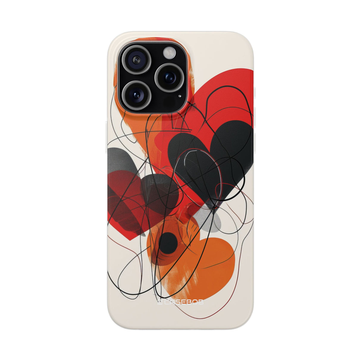 Fiery Hearts | Flexible Phone Case for iPhone