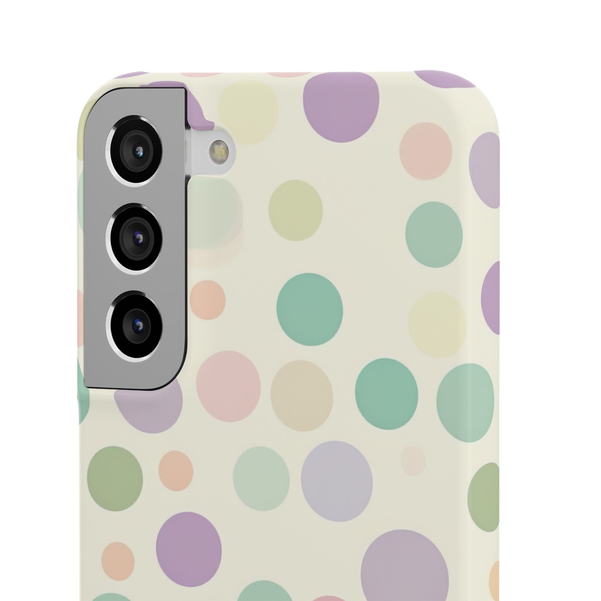 Playful Pastel Polka Dots - Slim Samsung S22 Phone Case