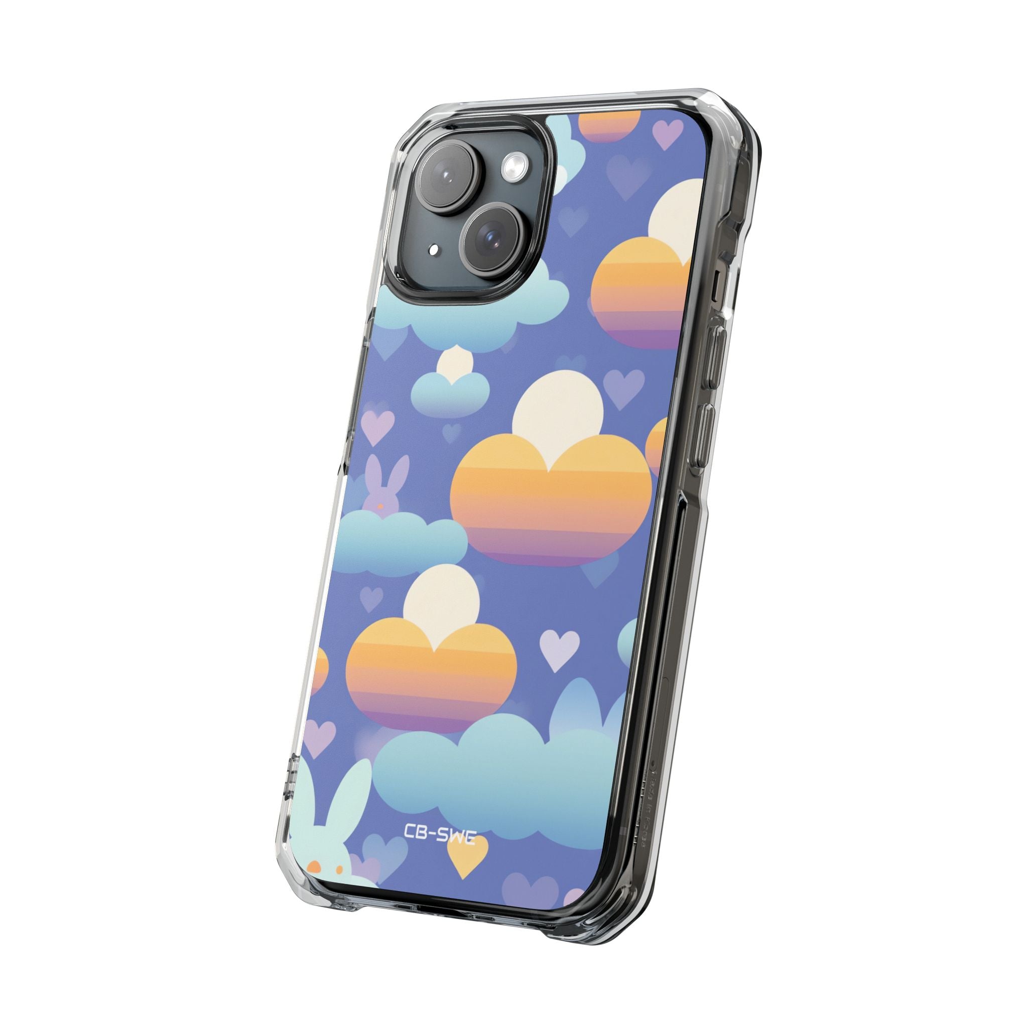 Bunnies Dance Among Clouds iPhone Case - Impact
