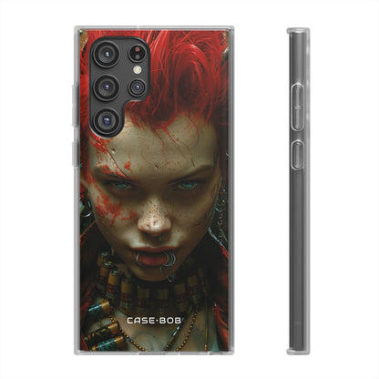 Red Spike Gaze Samsung S22 Ultra Case - Soft