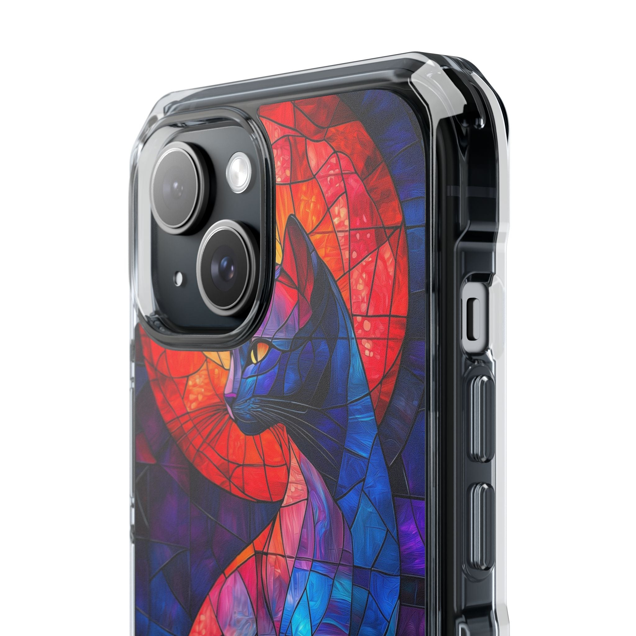 Cat Silhouettes Glow iPhone Case - Impact