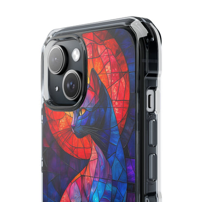 Cat Silhouettes Glow iPhone Case - Impact