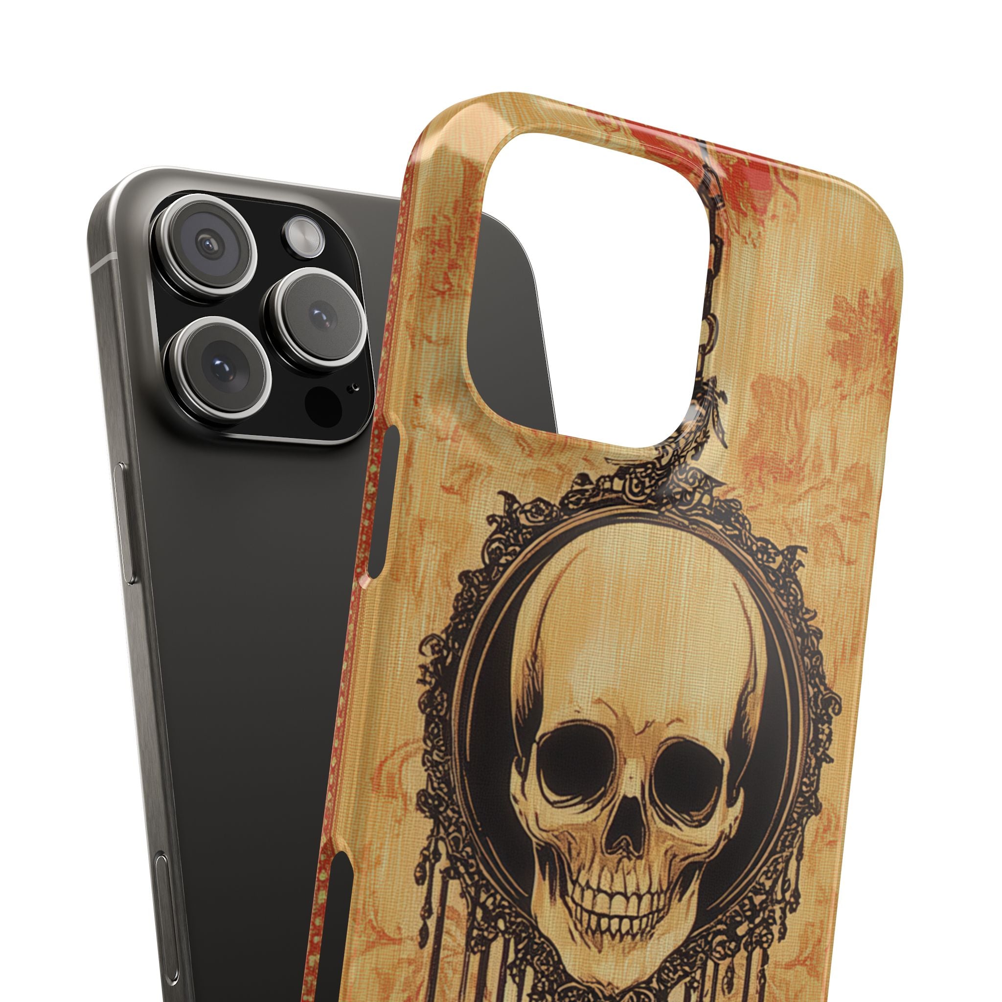 Gothic Skull Elegance iPhone 16 - Slim Phone Case