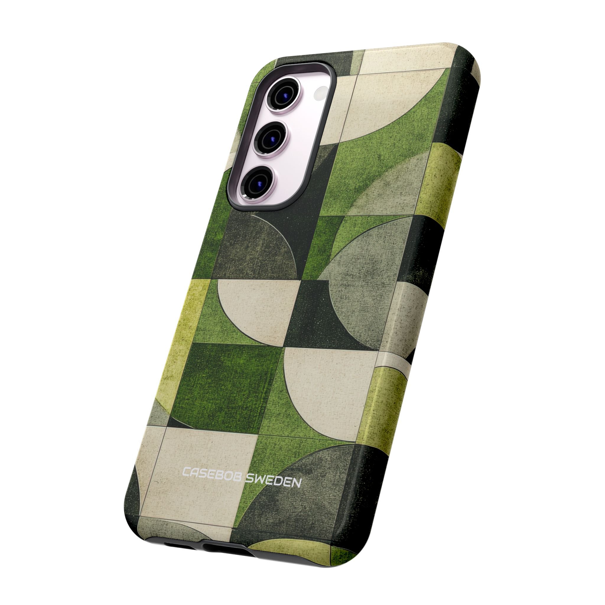 Green Geometric Harmony - Tough Samsung S23 Phone Case