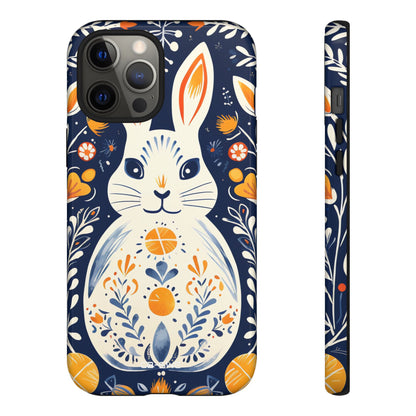 Floral Rabbit Joy - iPhone Case