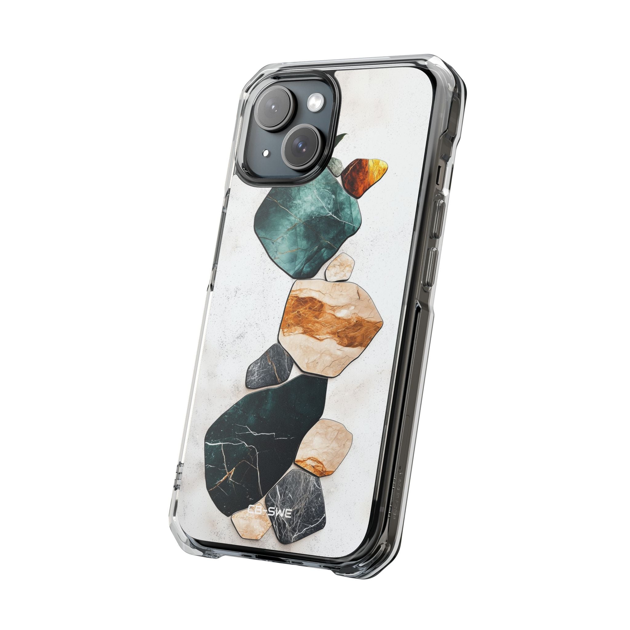 Stone Shapes Embrace iPhone Case - Impact