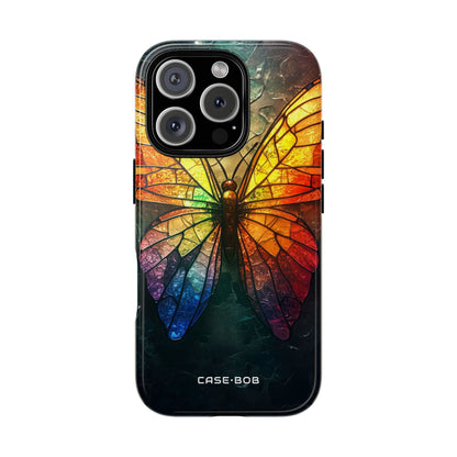 Mosaic Butterfly Glow iPhone 16 Pro Case - Tough