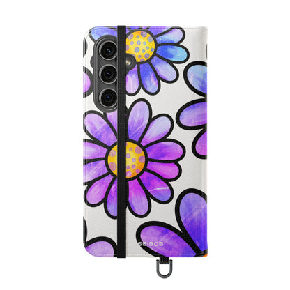 Polka Dot Blossoms - Samsung S24 Plus Case - Wallet