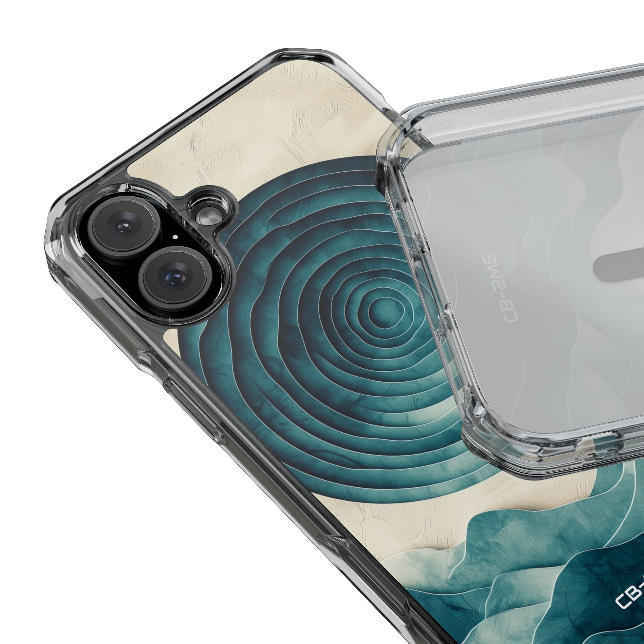 Waves Embrace Circles iPhone Case - Impact