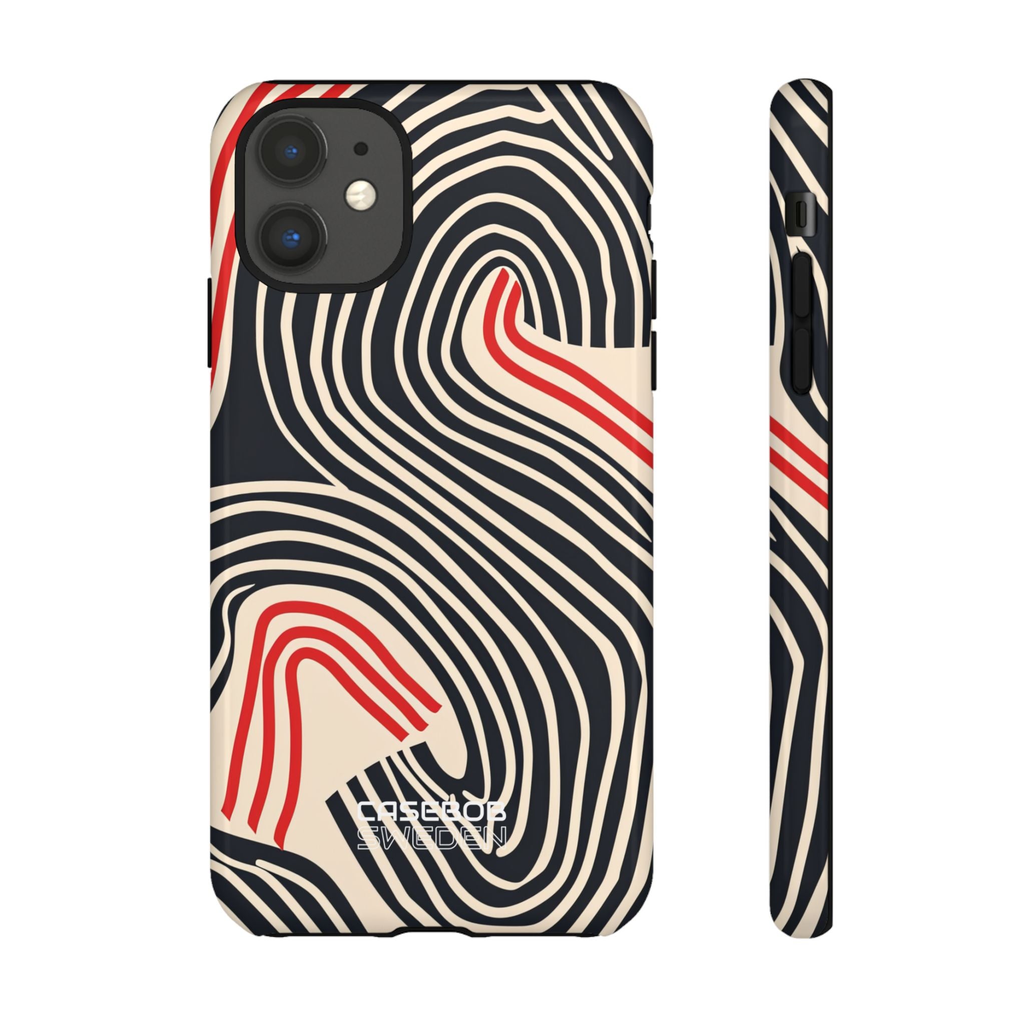 Wavy Red Flow iPhone 11 - Tough