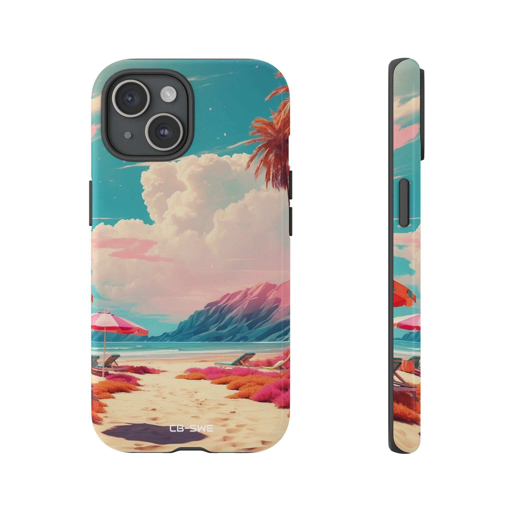 Vibrant Umbrellas Stand - iPhone Case