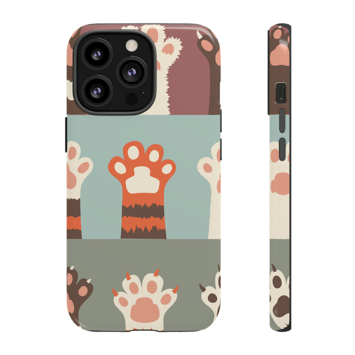 Vintage Cat Paw - Protective Phone Case