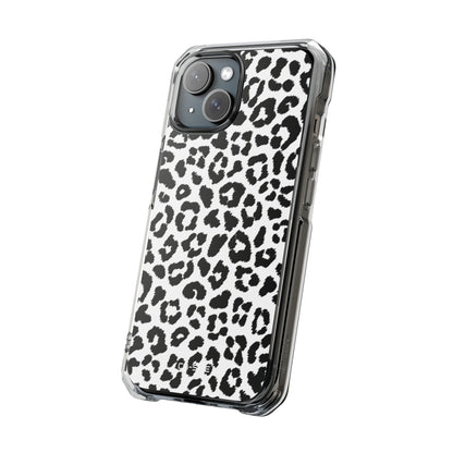 Monochrome Leopard Essence iPhone Case - Impact