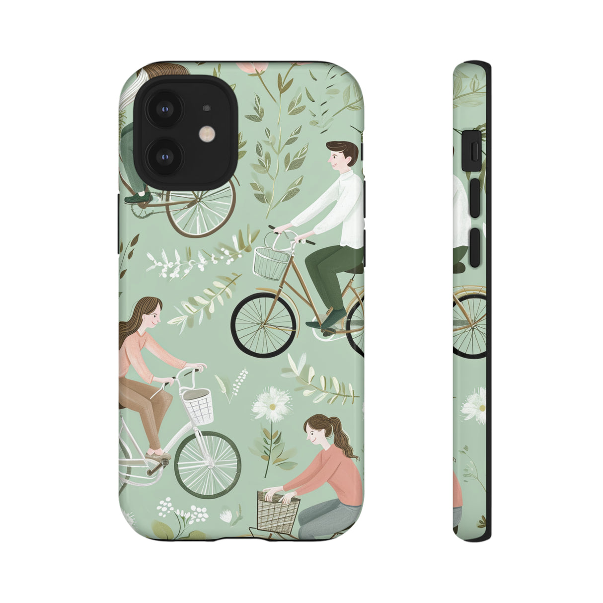 Pastel Bike Ride Romance - Protective Phone Case