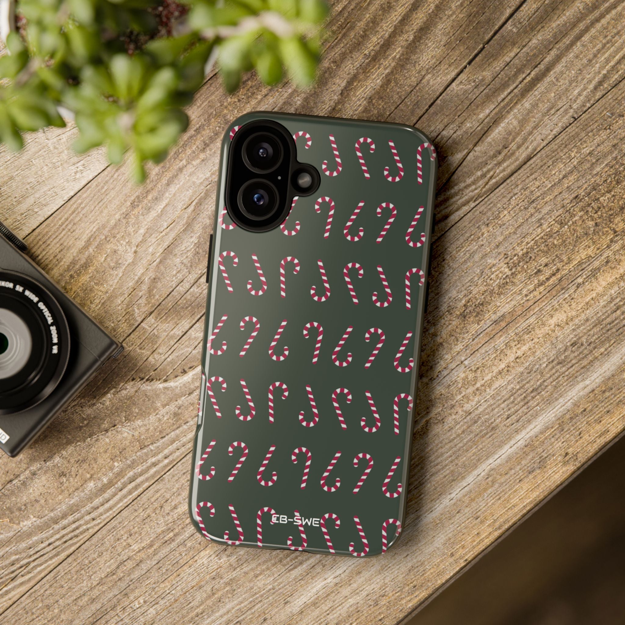 Candy Canes Aligned - iPhone Case