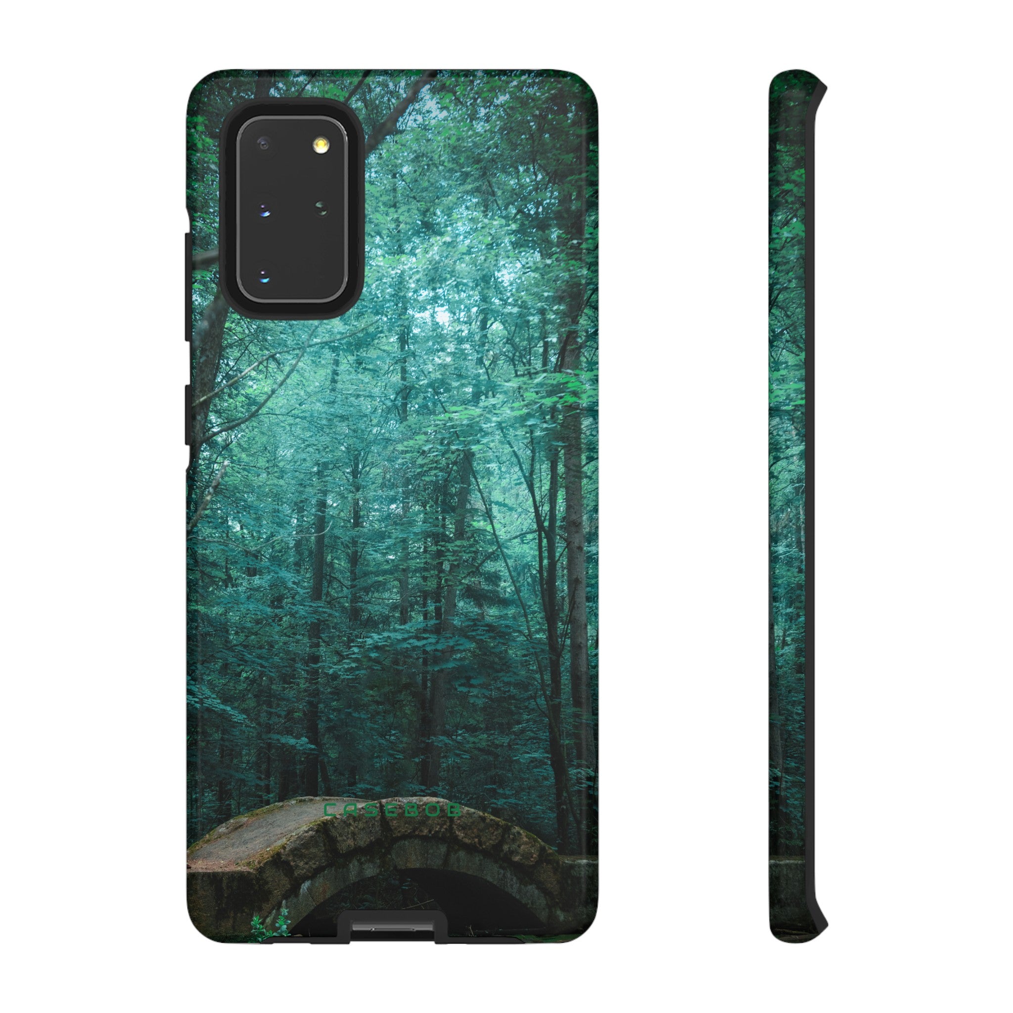 Mystical Forest with Stone Bridge - Protective Phone Case