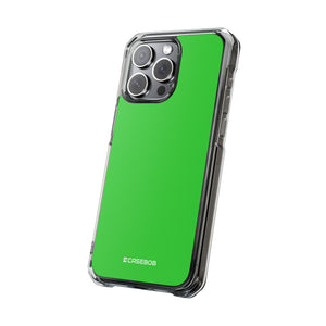 Lime Green | Phone Case for iPhone (Clear Impact Case - Magnetic)