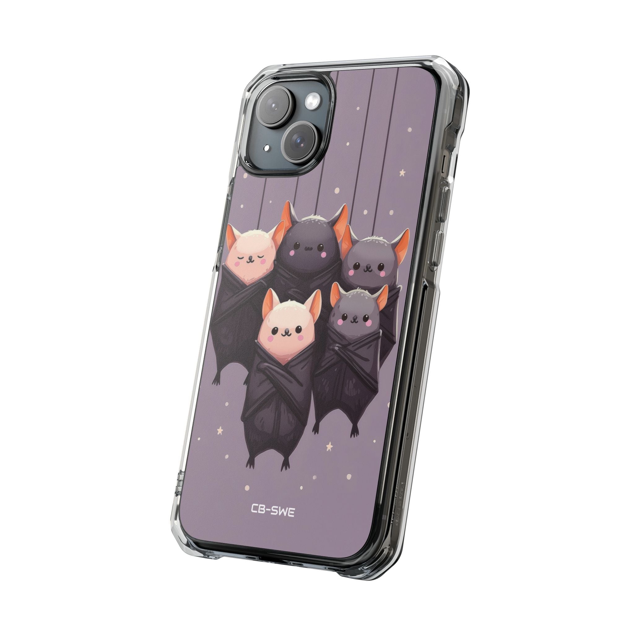 Playful Bats Hang iPhone Case - Impact
