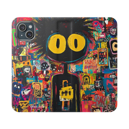 Yellow Eyes - iPhone 15 Plus Case - Wallet