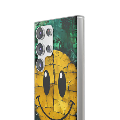 Cracked Smiley Samsung S23 Ultra Case - Soft