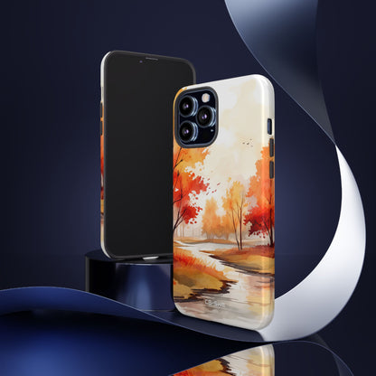 Autumn Leaves Dance - iPhone Case