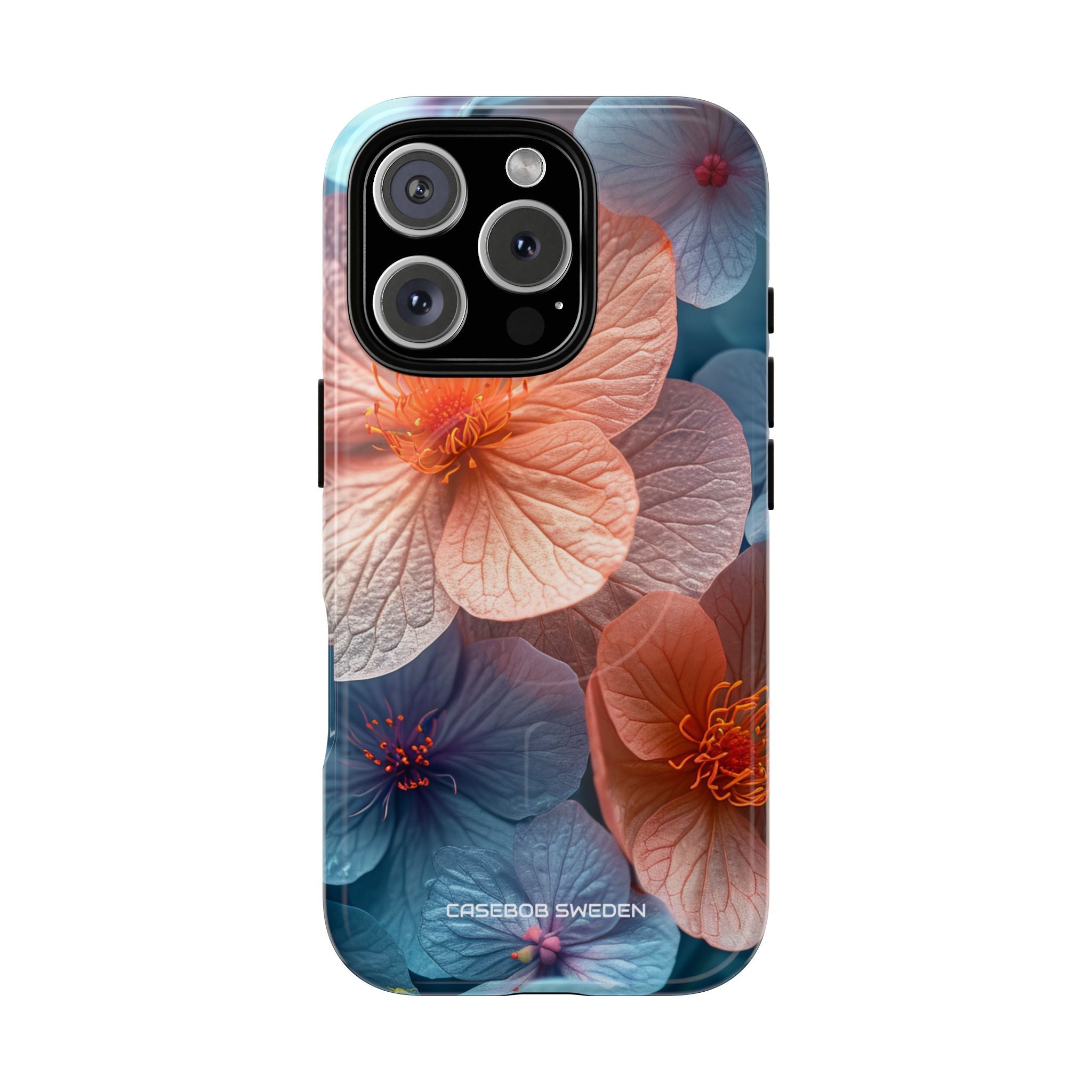 Peach Blossom Serenity - Tough + MagSafe® iPhone 16 Phone Case