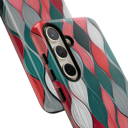 Leaf Cascade Teal Samsung S24 Plus Case - Tough