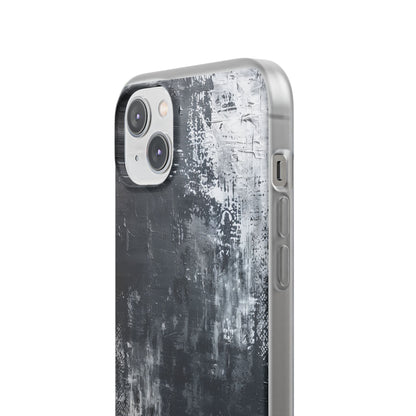 Textured Blackscape iPhone 14 Plus Case - Soft