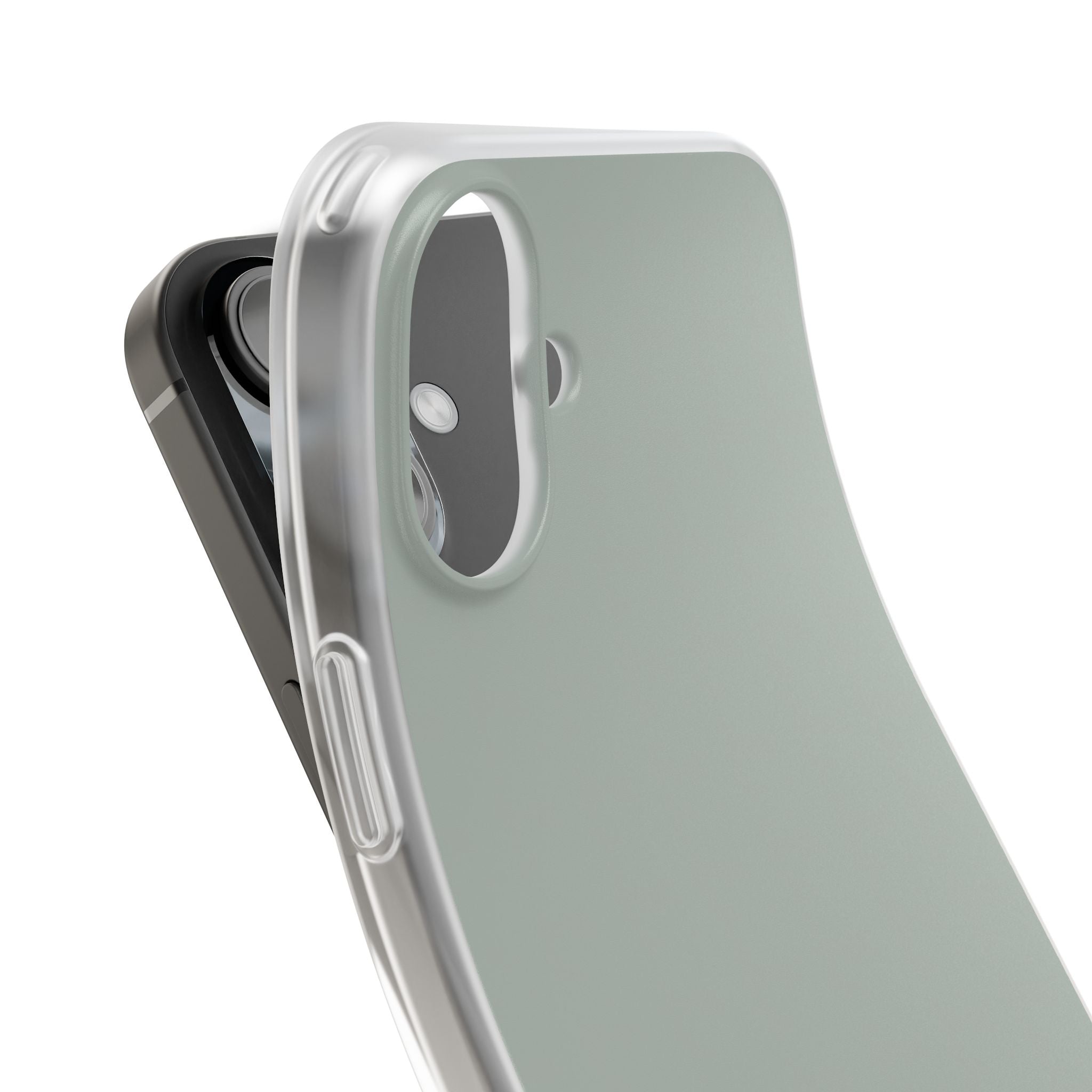 Aschgraue iPhone-Hülle – Flexi