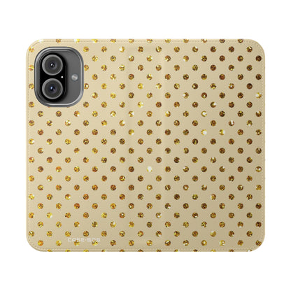 Golden Sparkle - iPhone 16  Case - Wallet