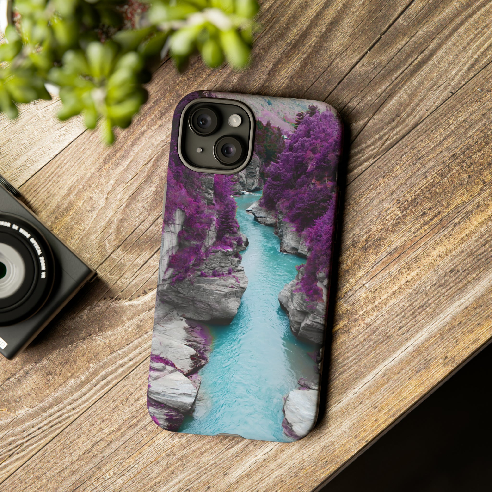 Purple Pine Forest - Protective Phone Case