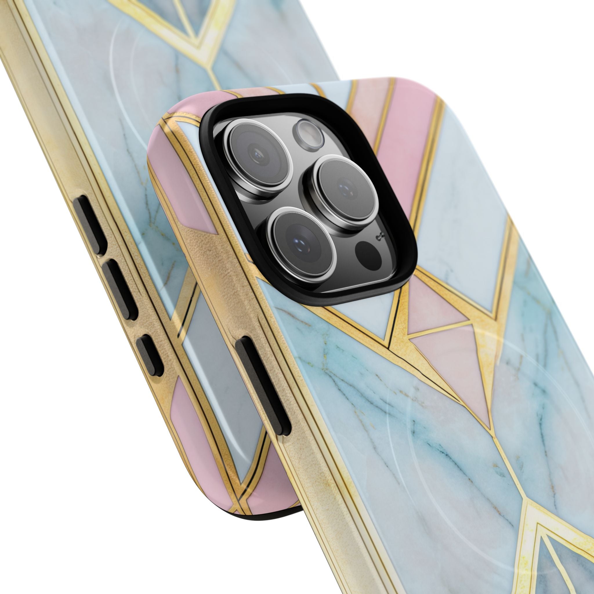 Gold Pink Art Deco - Tough + MagSafe® iPhone 16 Phone Case