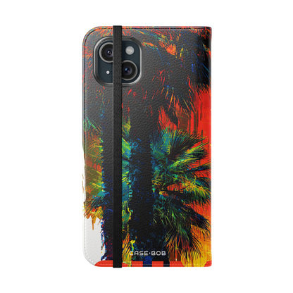 Golden Palms - iPhone 15 Plus Case - Portemonnee